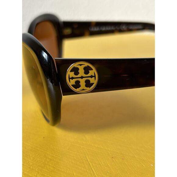 Tory Burch Womens Plastic Sunglasses Brown Designer - Picture 8 of 13